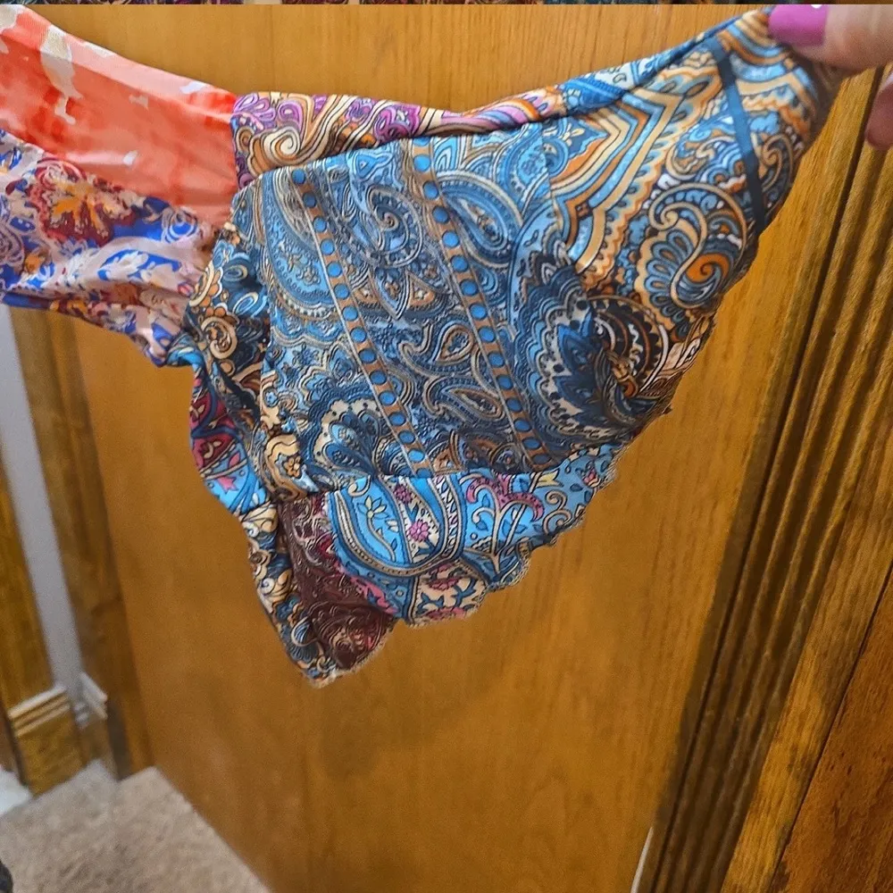 Kathmandu Imports NWT 100% silk kimono button front 23” p2p Purple Size undefined - Image 2