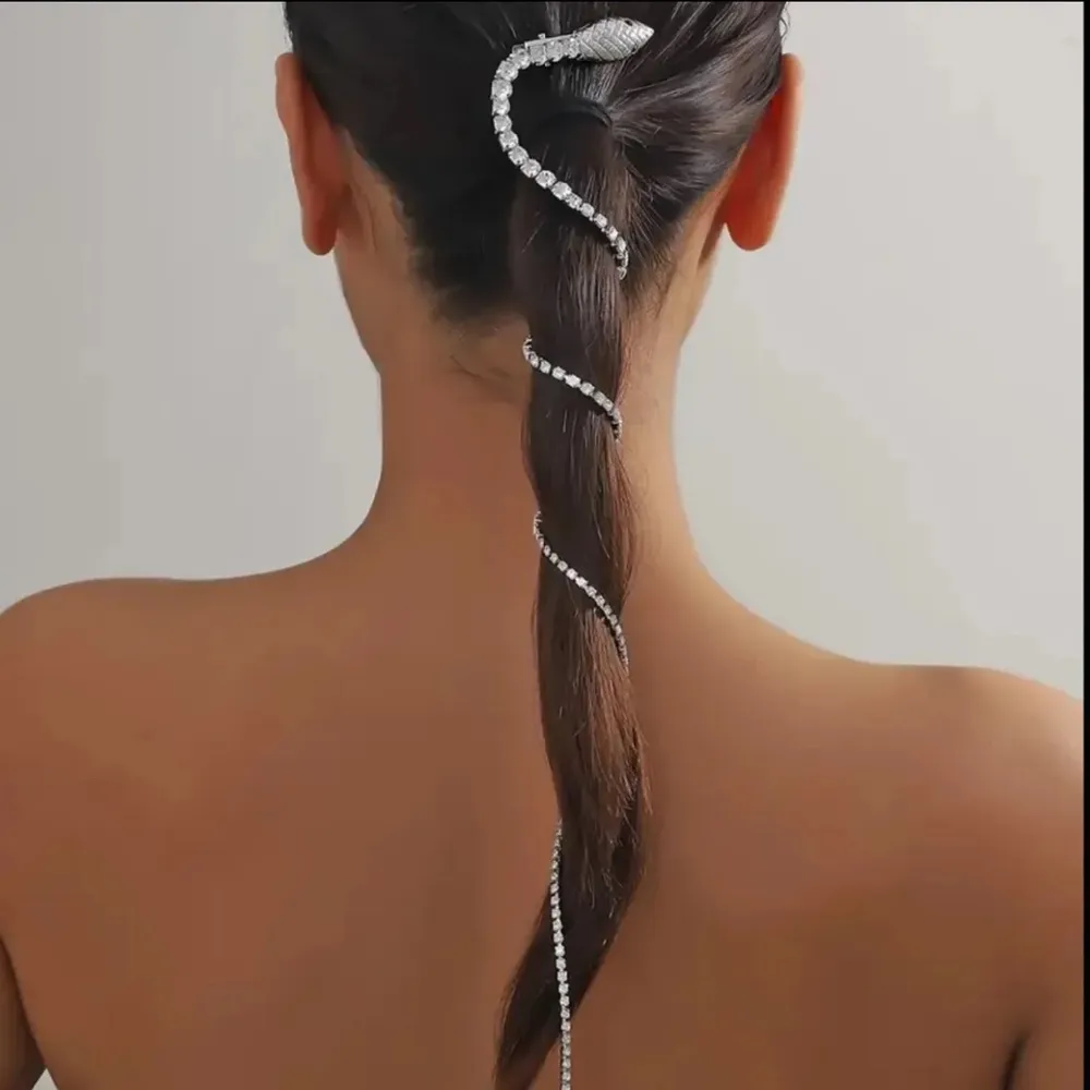 Diamond Snake Tiara Crystal Hair Crystal Tassel Hair Chain - Image 3