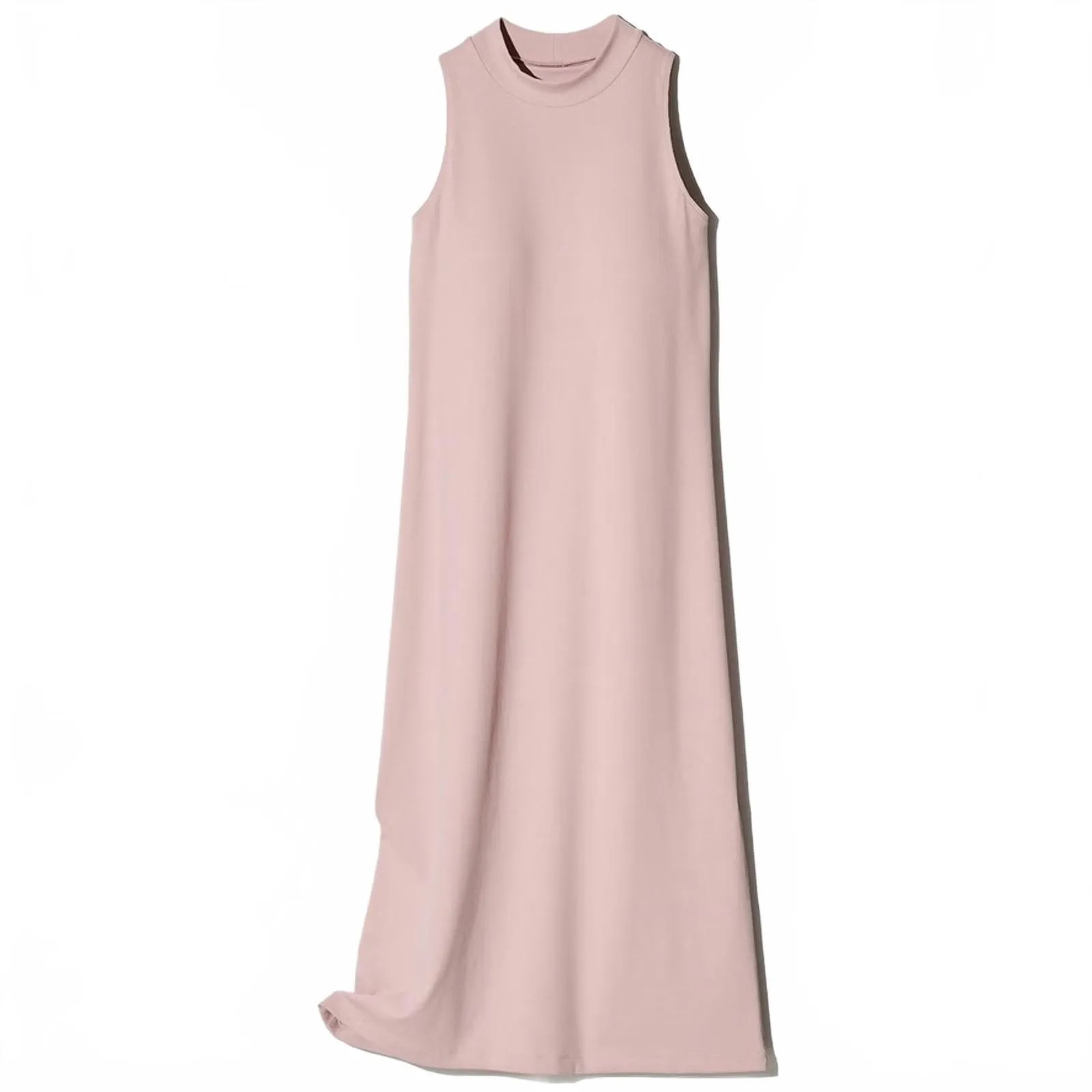 Uniqlo AIRism Built-In Bra Sleeveless Dress Pink Midi NWT XS - Image 2