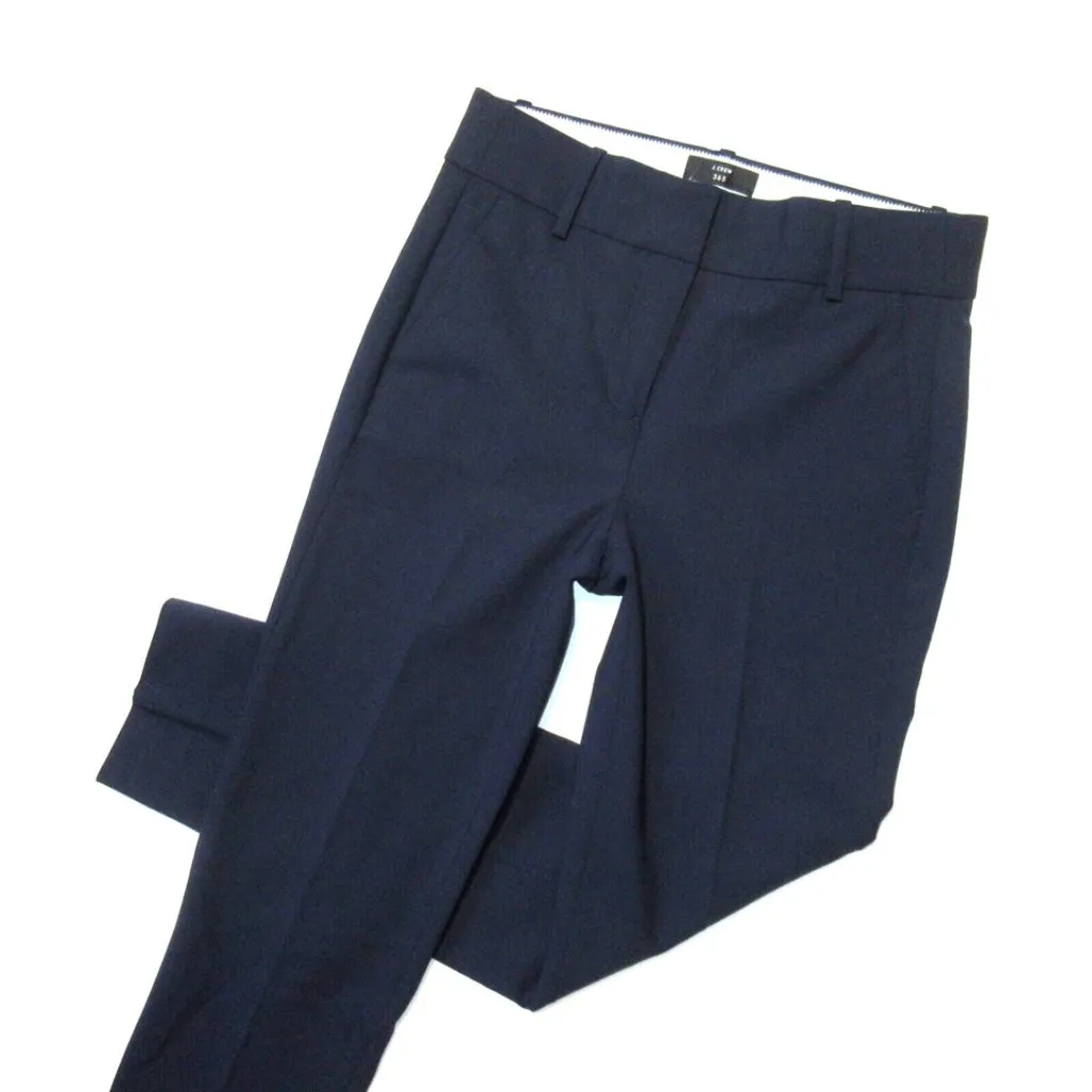 NWT J.Crew Full Length Cameron in Navy Blue Four Season Stretch Pants 6 - Image 2