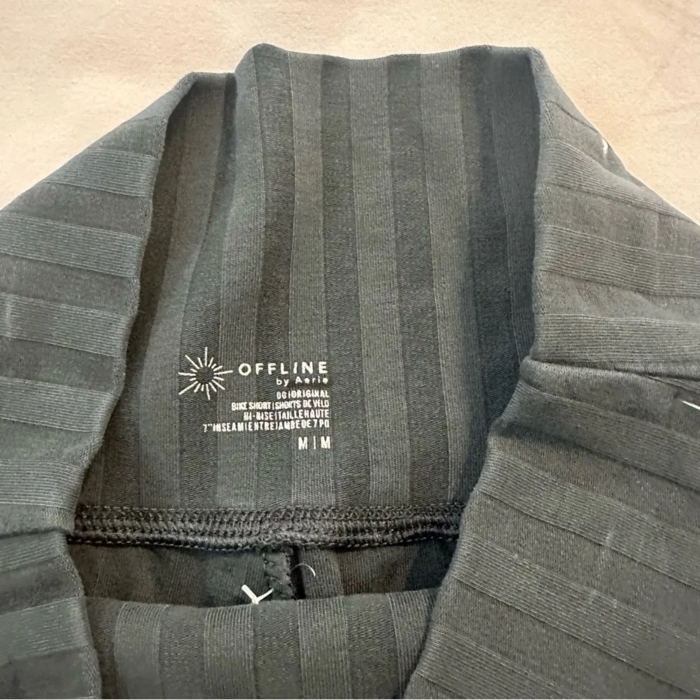 Offline by Aerie small athletic ribbed biker shorts - Image 2