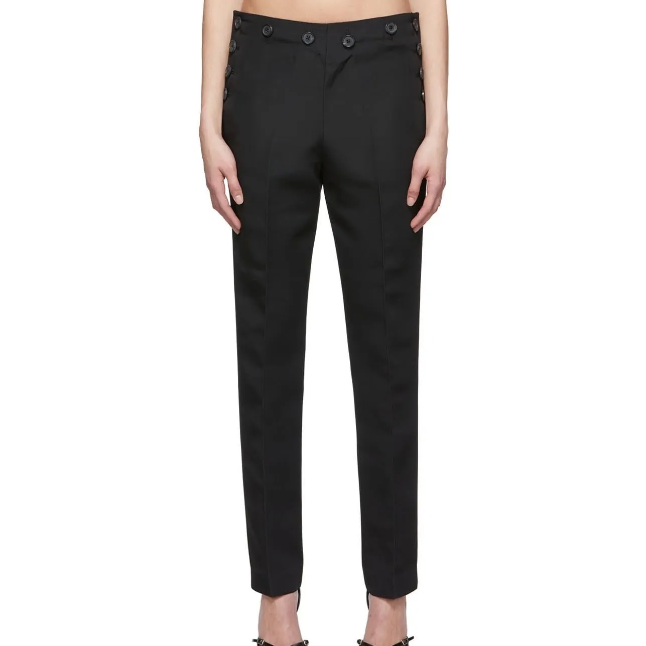 KHAITE‎ Rainer Microfille Wool Blend Pants Size 10 - Image 5