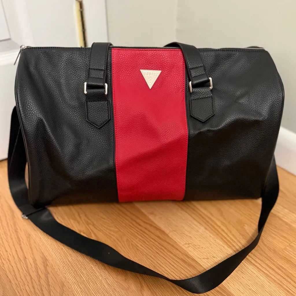 Guess Faux-Leather Duffle Bag Weekender - Image 3