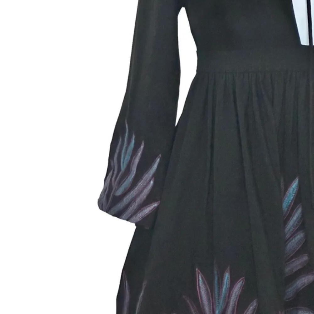 Mara Hoffman Embroidered‎ Leaf Mini Dress Size 2 - Image 9