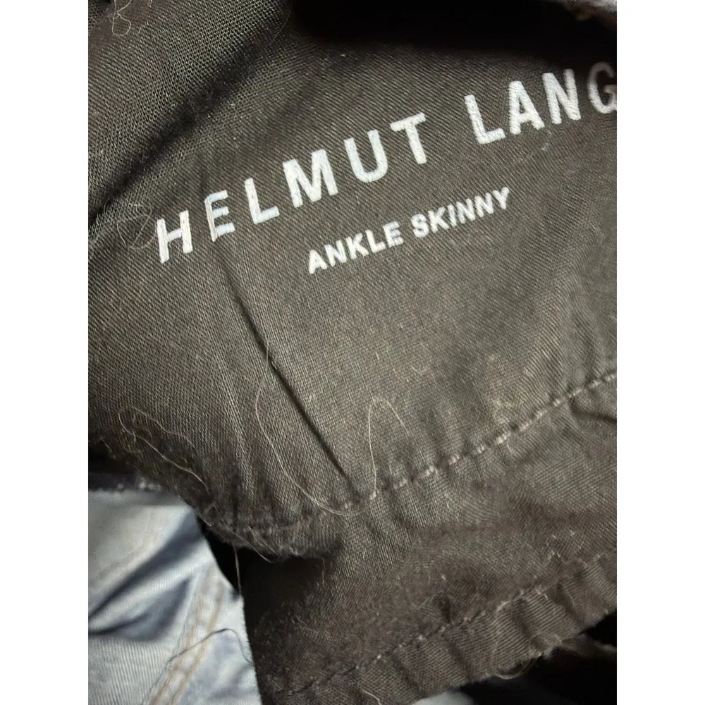 Helmut by Helmut Lang Dark Wash Skinny Jeans Size 29 Denim Minimalist - Image 5