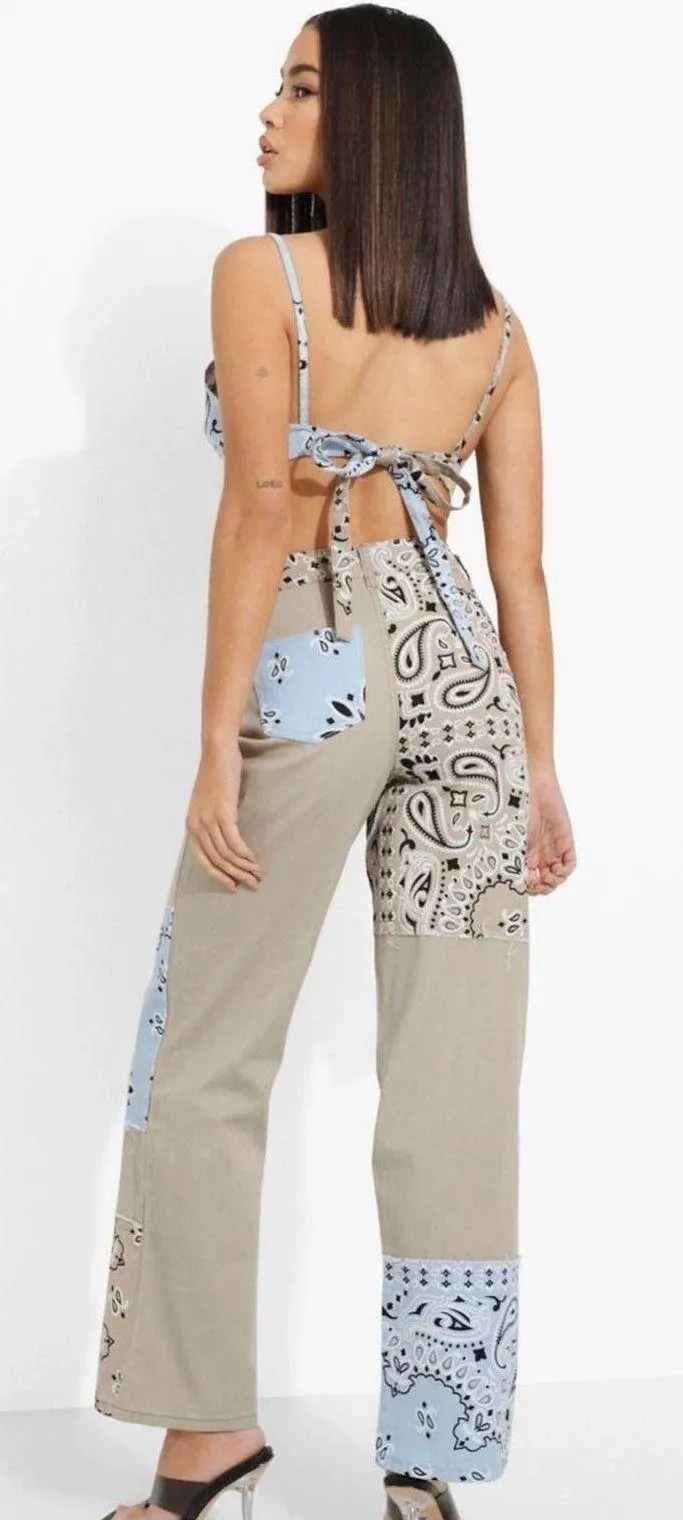 Boohoo Bandana Jeans - Image 3