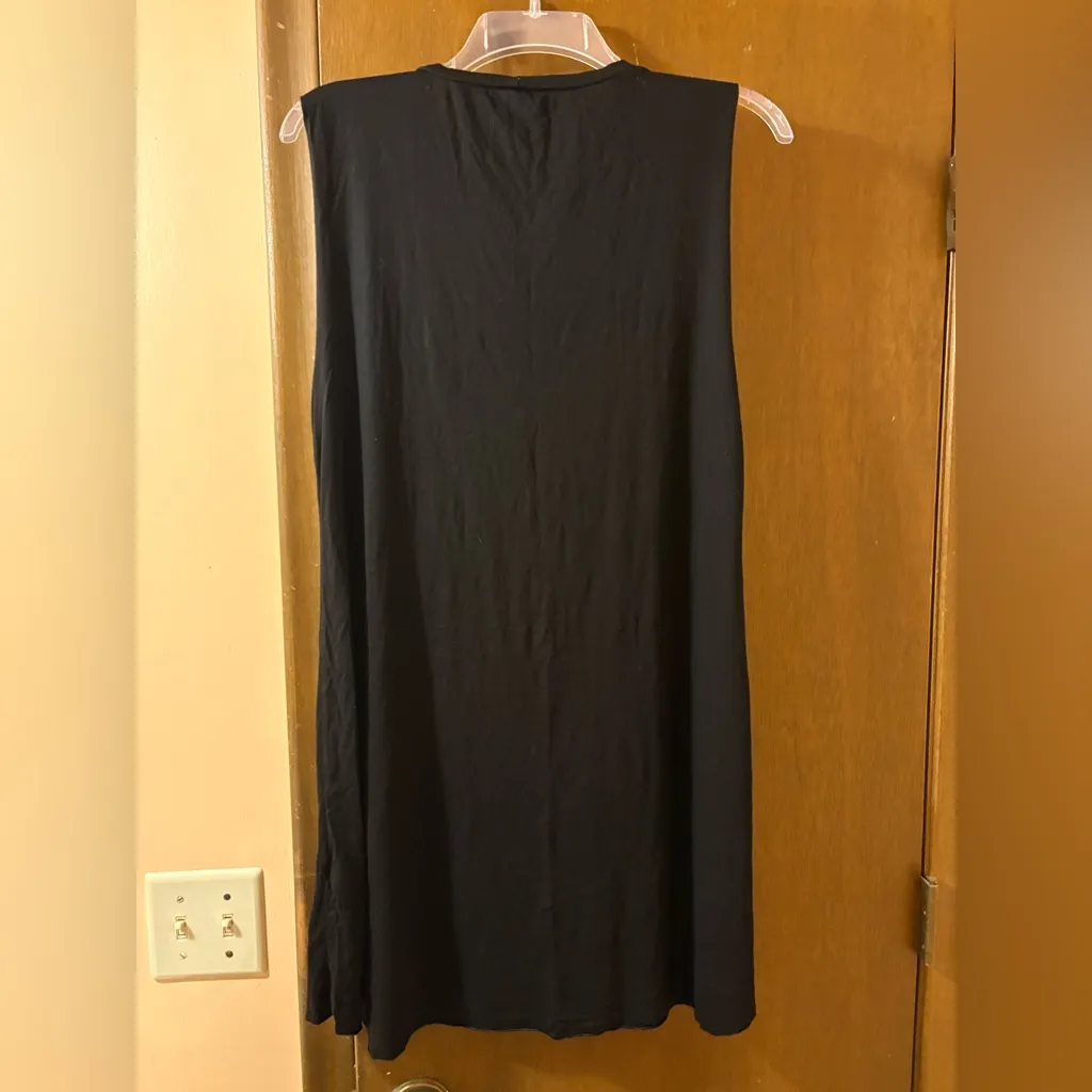 Lauren Moshi Skeleton Skull Smiley Face Black Muscle Tank Mini Dress - Image 3