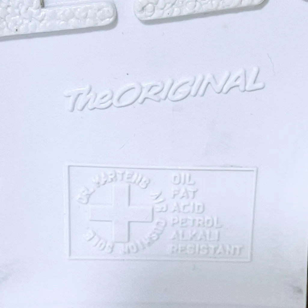 Dr. Martens Women’s 1460 Mono White Shiny Patent Lamper Leather Lace Up Boot 8 - Image 11