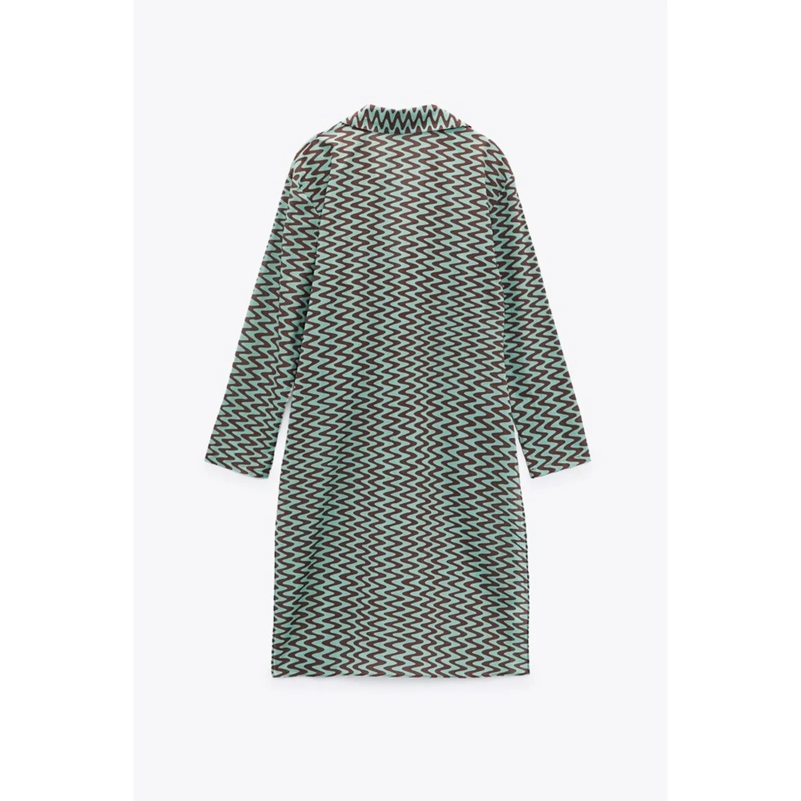 Zara Retro Printed Tie Front Tunic Coverup - Image 11