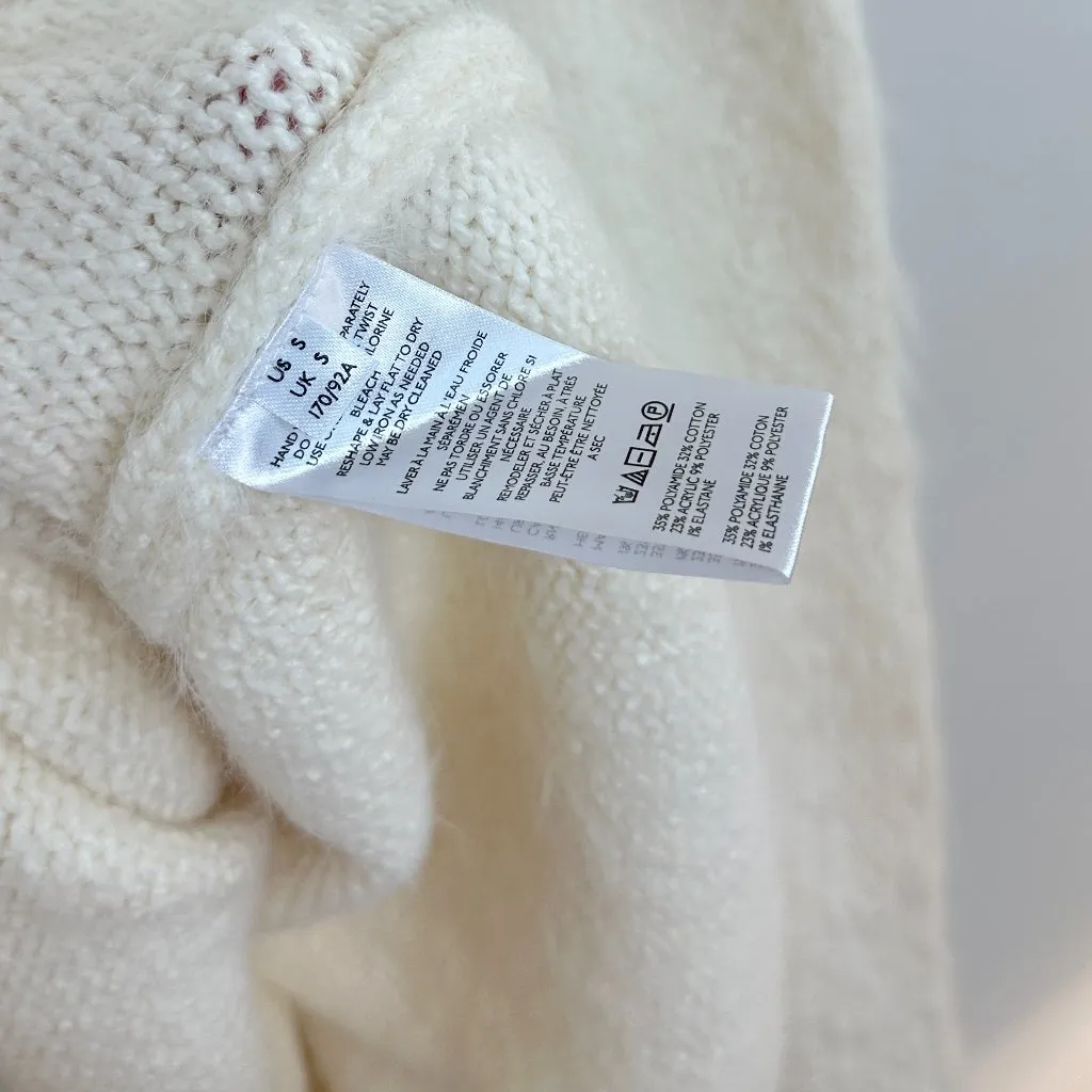 FREE PEOPLE Sparrow Pullover in Ivory Size Small - Image 7