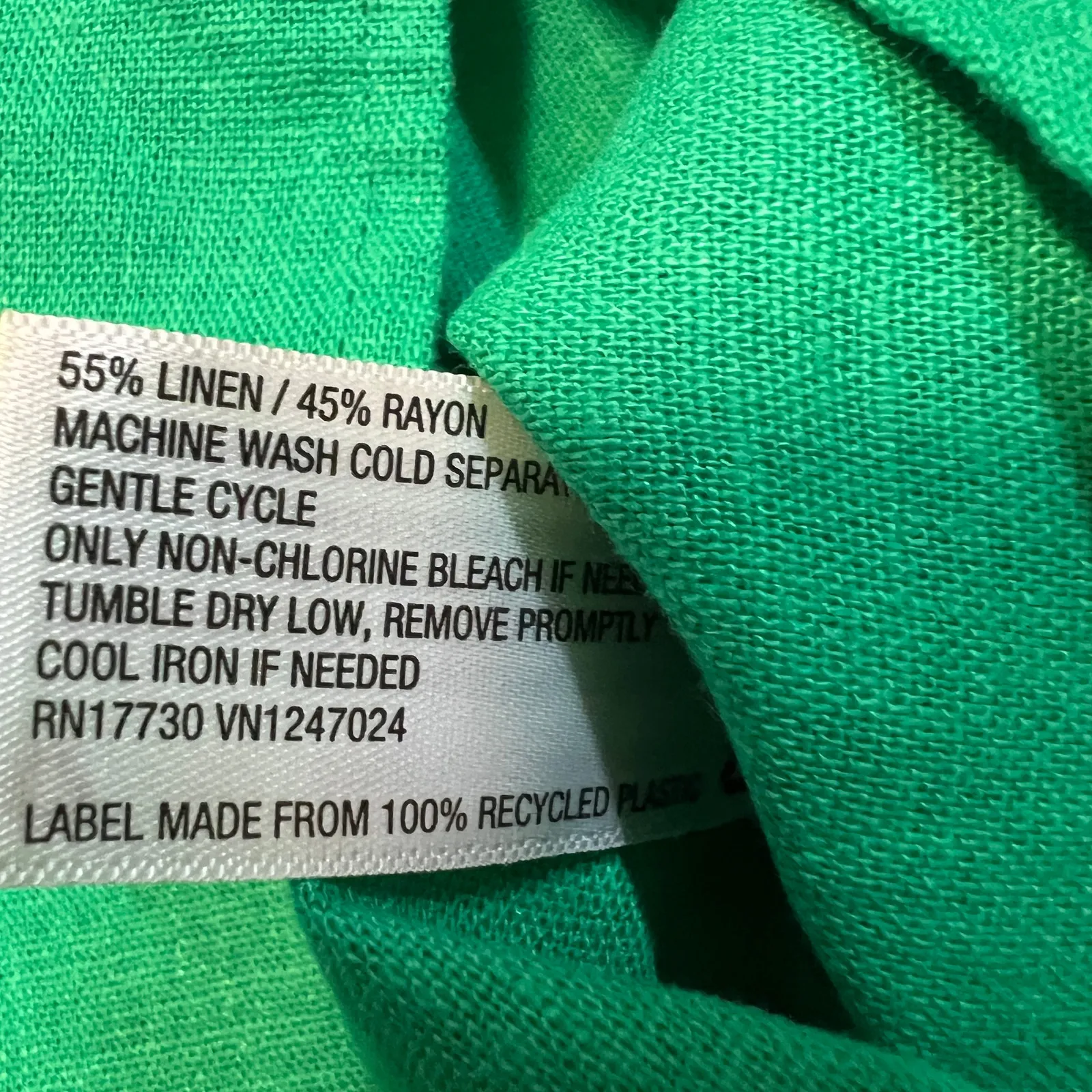 A New Day Women's Green Linen Side Zip Mini Skirt - Size XL - NWT - Image 4