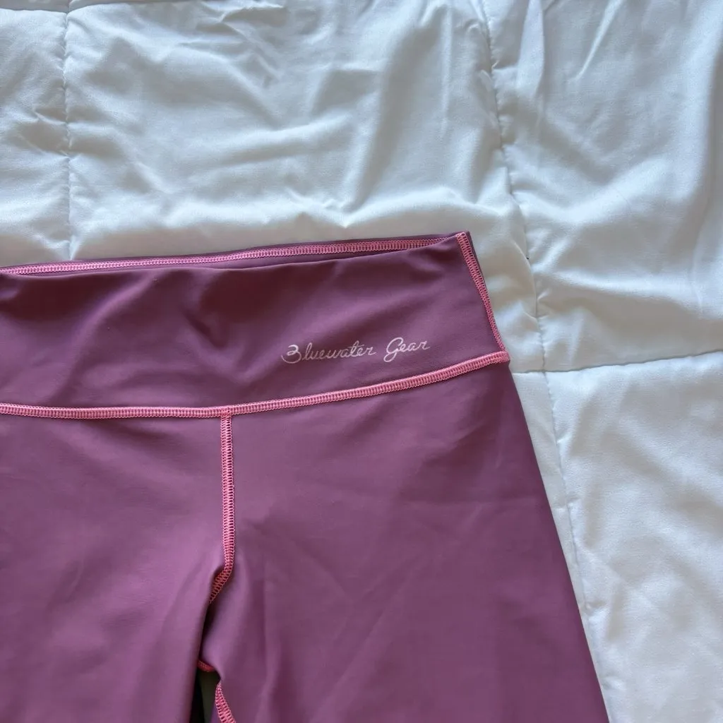 Womens Size Medium Bluewater Gear Pink Leggings Activewear Workout Yoga - Image 2