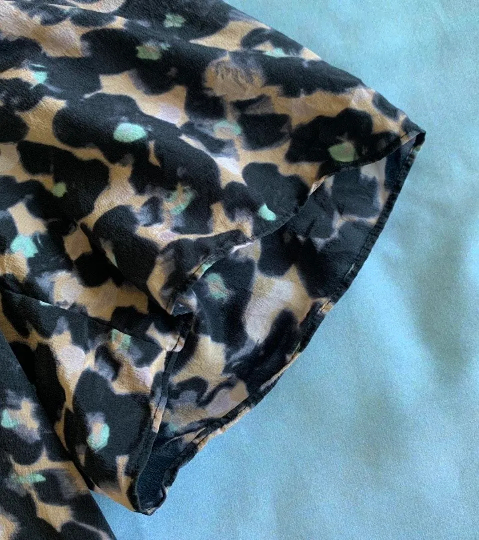 Rebecca Taylor Short Sleeve Oleander Silk Top - Image 4