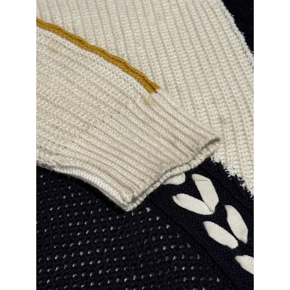 Dex Sweater Women Size 1X Boho Hippie Peasant Cottagecore Distressed City Modern - Image 9