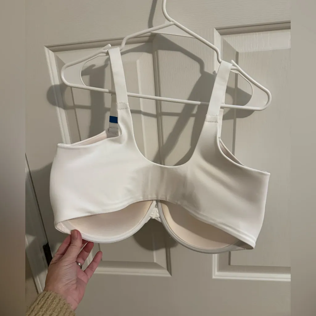 Vanity Fair New 76384 Full Figure Underwire Front Close Bra 42DDD White - Image 8