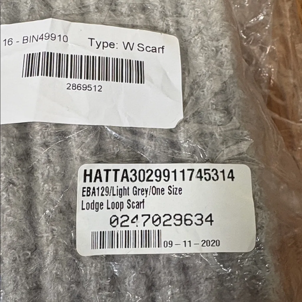 Hat Attack Lodge Loop Scard‎ Knit Grey NWT Gray - Image 7