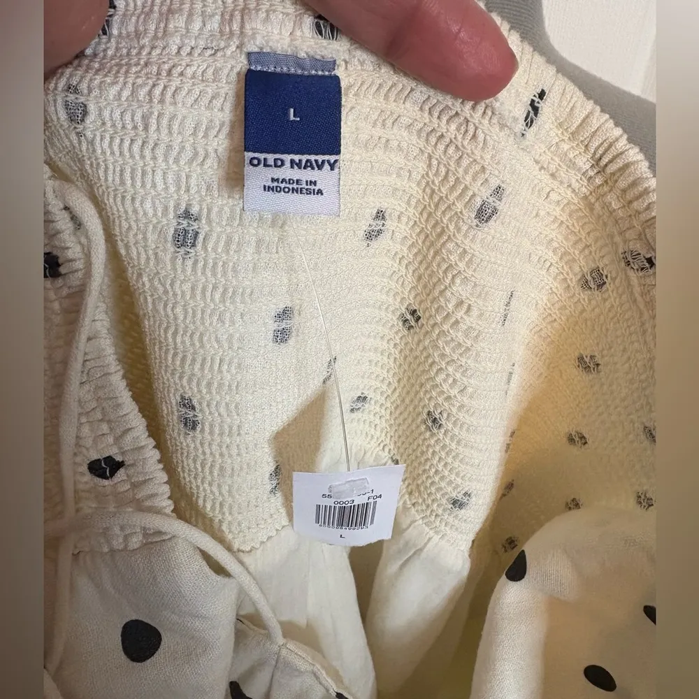 NWT Fit & Flare Tie-Strap Printed Mini Dress, Large - Image 5