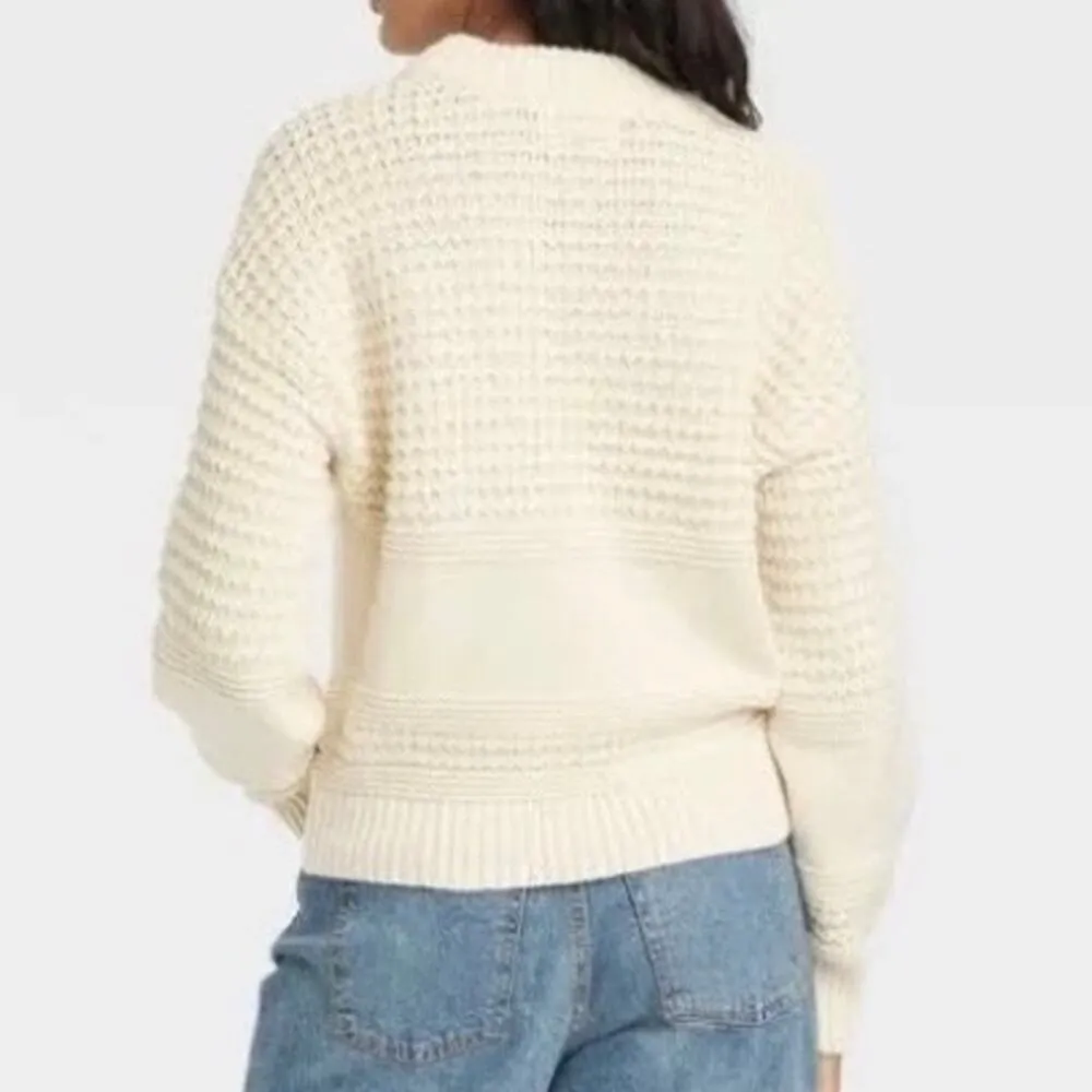 UNIVERSAL THREAD | Pullover Knit Sweater Crew Neck Long Sleeve Cream Ivory | XL - Image 2