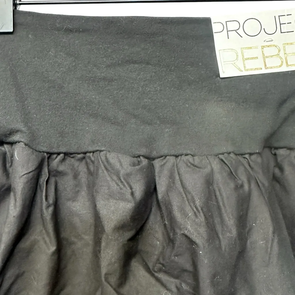 Project Rebel NWT Black Bubble Hem Skirt Large - Image 6