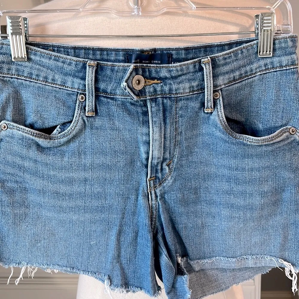 Levis San Francisco Denim Cutoffs Shorts Red Tab Demi Curve Classic - Image 11