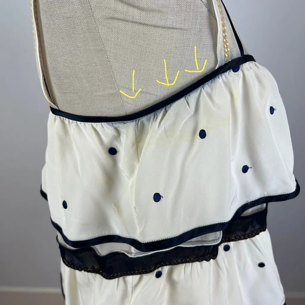 Marc Jacobs Silk Tiered Polka Dot Tank Top - Image 5