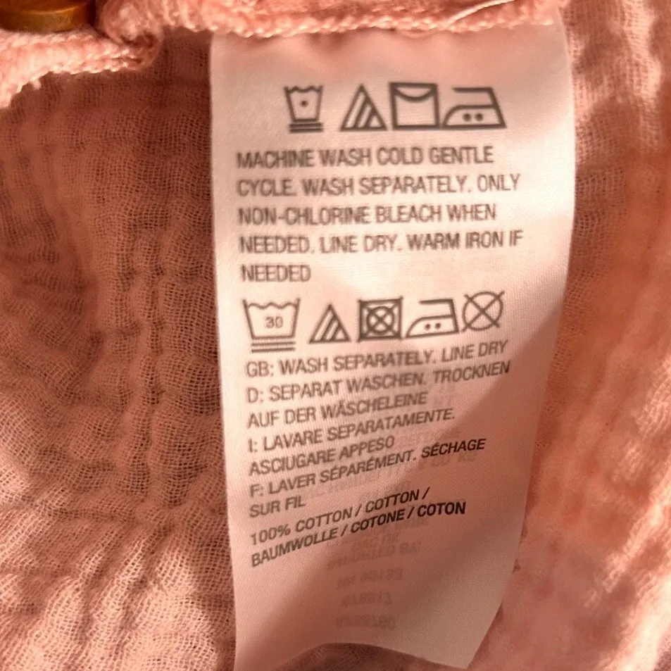 Joan Rivers Womans Blouse Size L Pastel Pink Tunic Button Soft Cloud Lightweight - Image 10