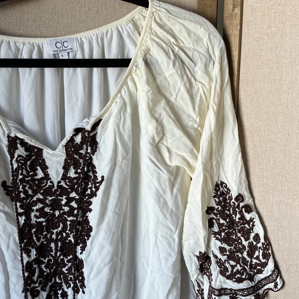 FINAL MARKDOWN Chic Connection boho style dress large - Image 6