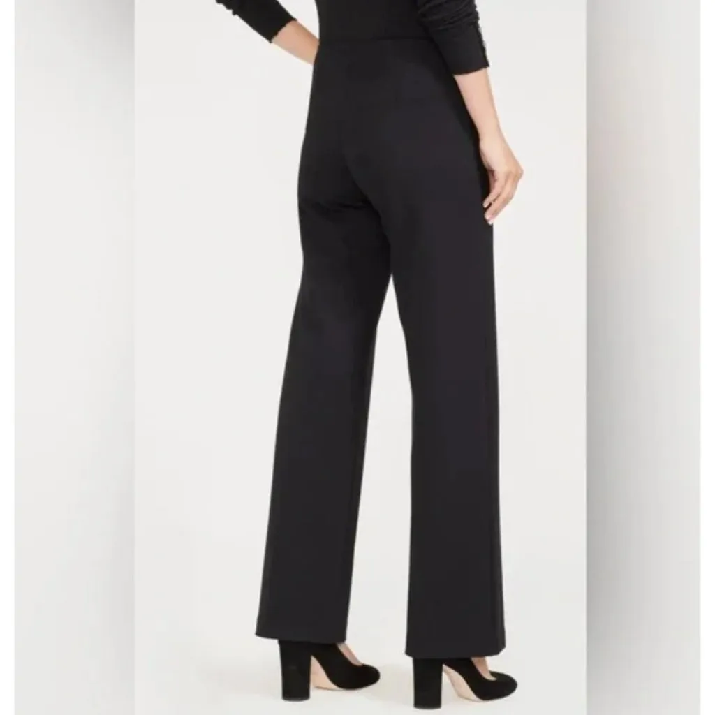 J McLaughlin Carter Black Stretch Knit Wide Leg Pants Size 6 - Image 2