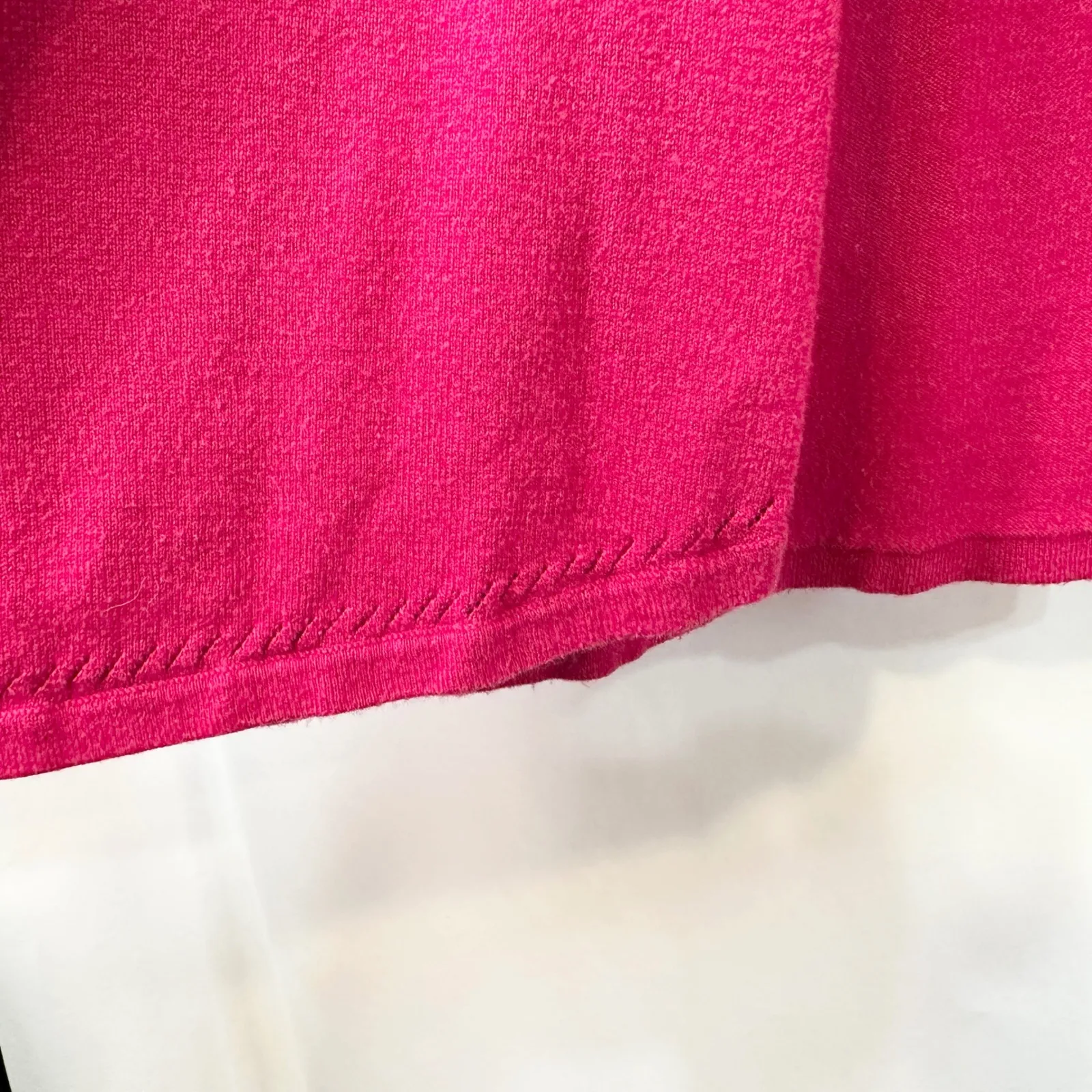 Catherines Plus Size 4X Cardigan Sweater Fuchsia Pink Open Front 3/4 Sleeve 1663 - Image 7