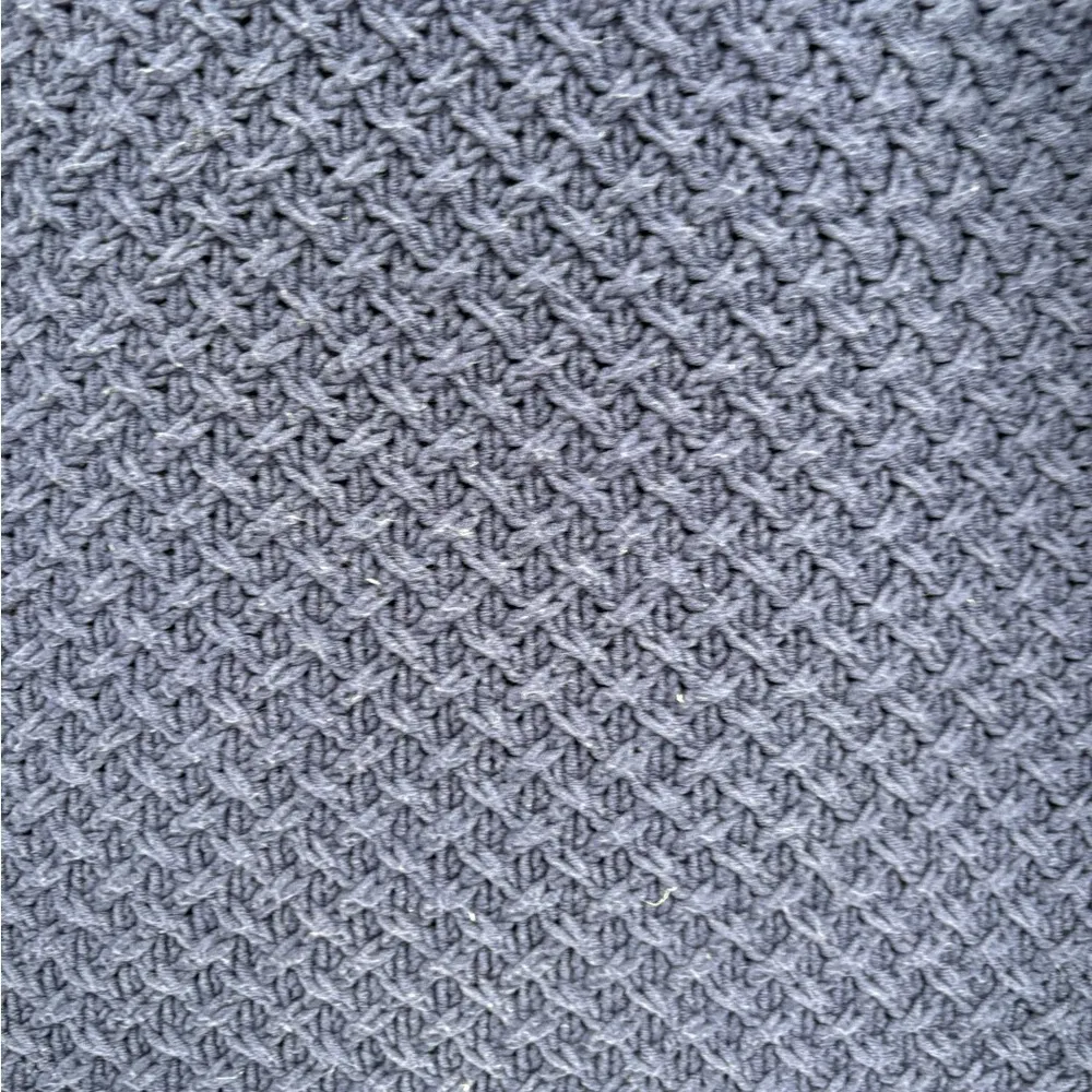 360 sweater revolve blue knitted sweater pullover acrylic split hem sweater xs - Image 5