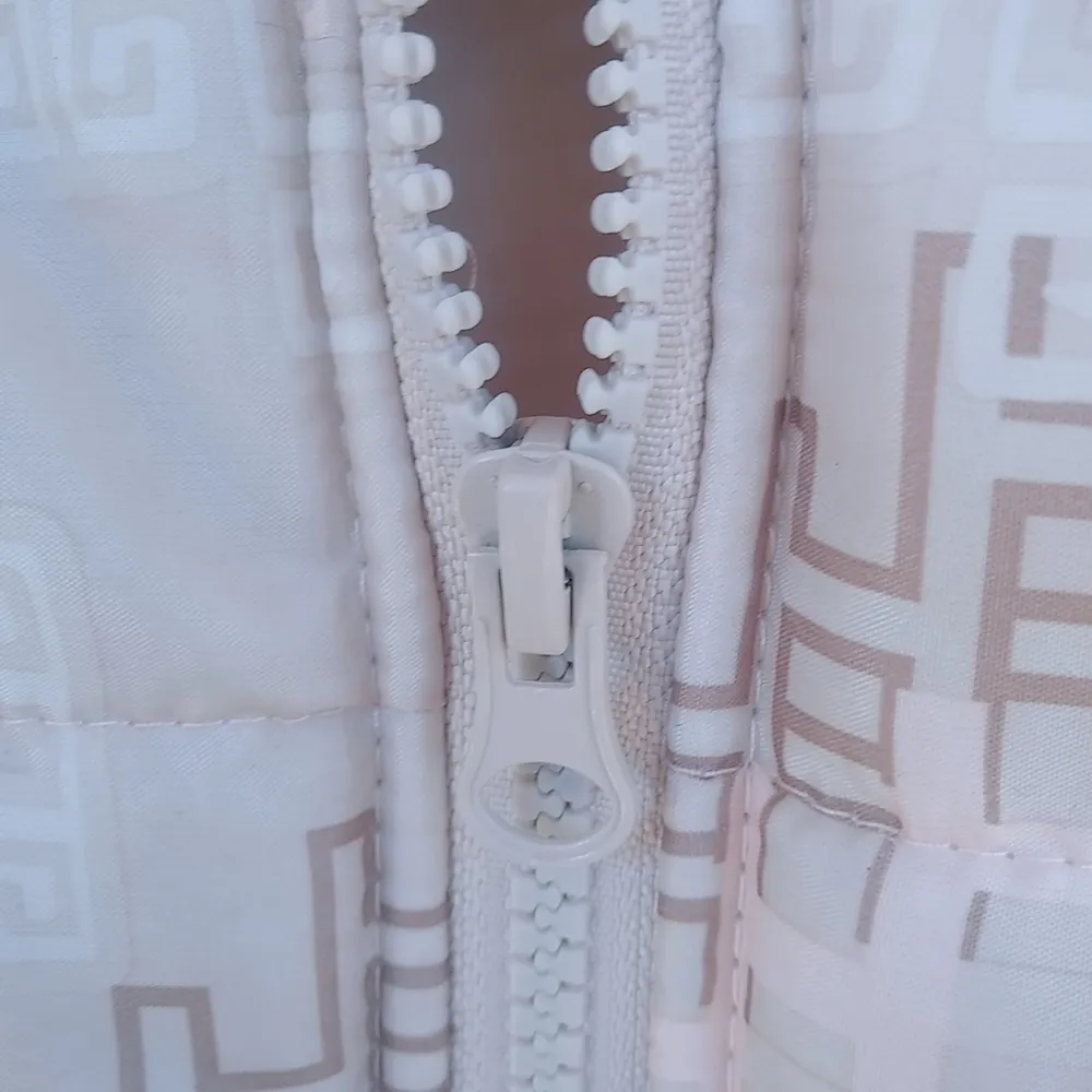 Say What? M Cowgirl Tribal Zip Front Orange Pretty Powder Pink Puff Vest - Image 7