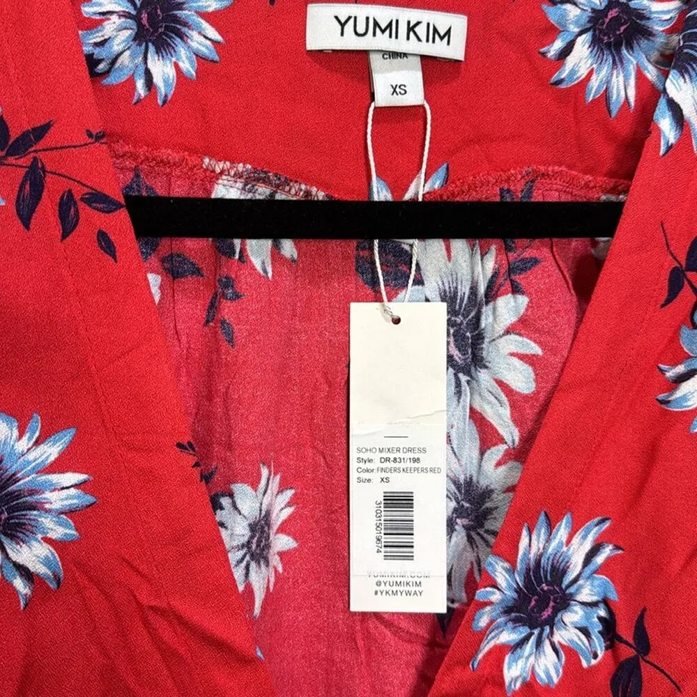 Yumi Kim Soho Mixer Floral Wrap Dress - Finders Keepers Red Size XS - Image 5