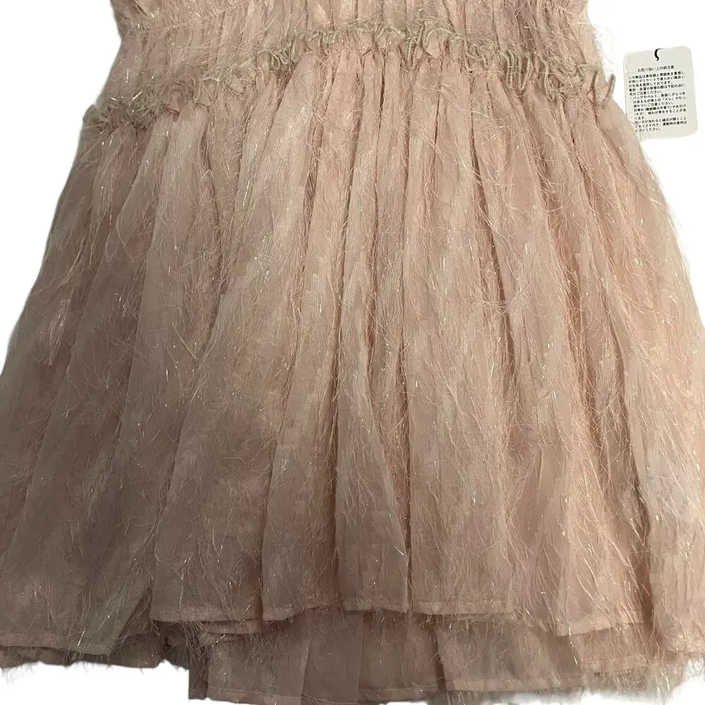 NWT GRL Brand Japan Women's Free Zia Fringe Jacquard Cami Tunic One Size Pink Size undefined - Image 3