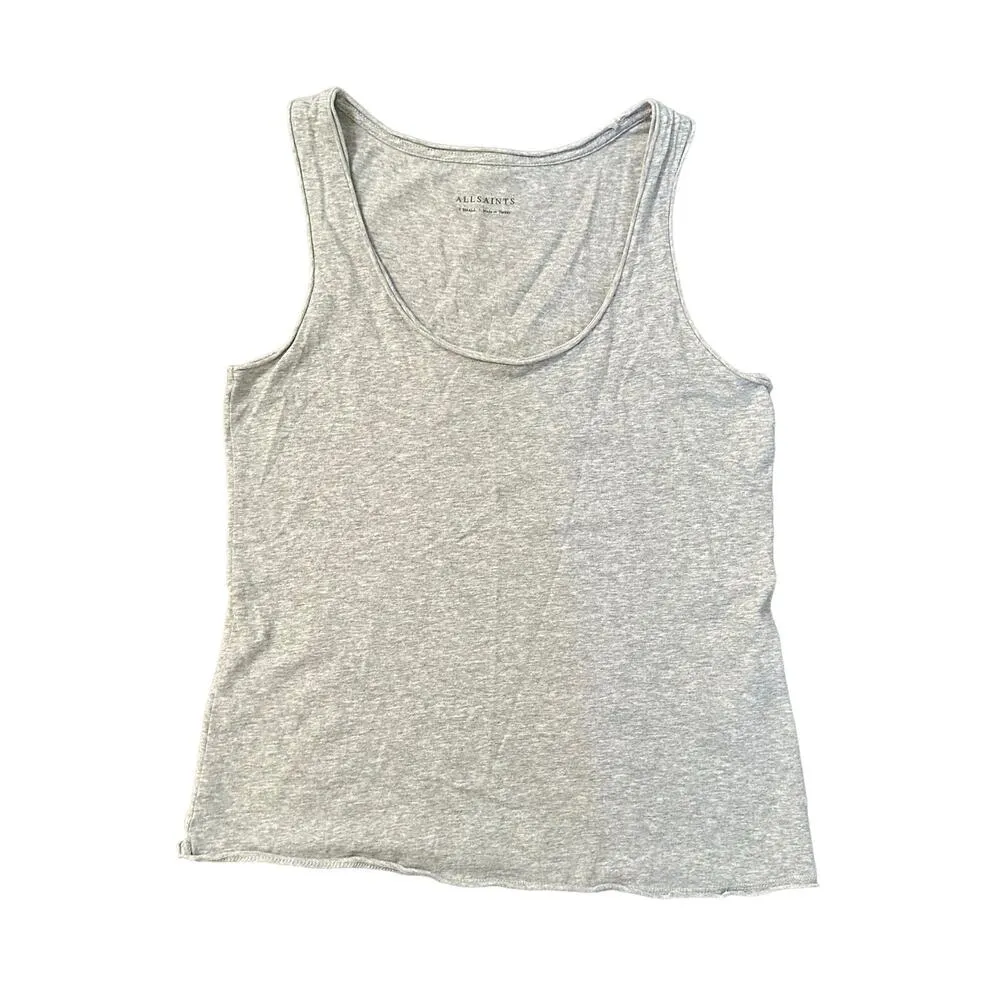 All Saints light gray scoopneck tank top size XS - Image 10