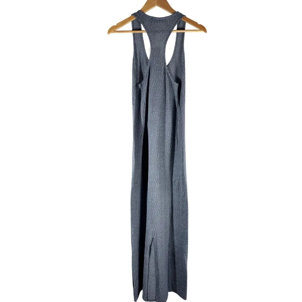 Rumored Cloud Nine Racerback Textured Maxi Dress Blue Size Small Resort Wear - Image 3