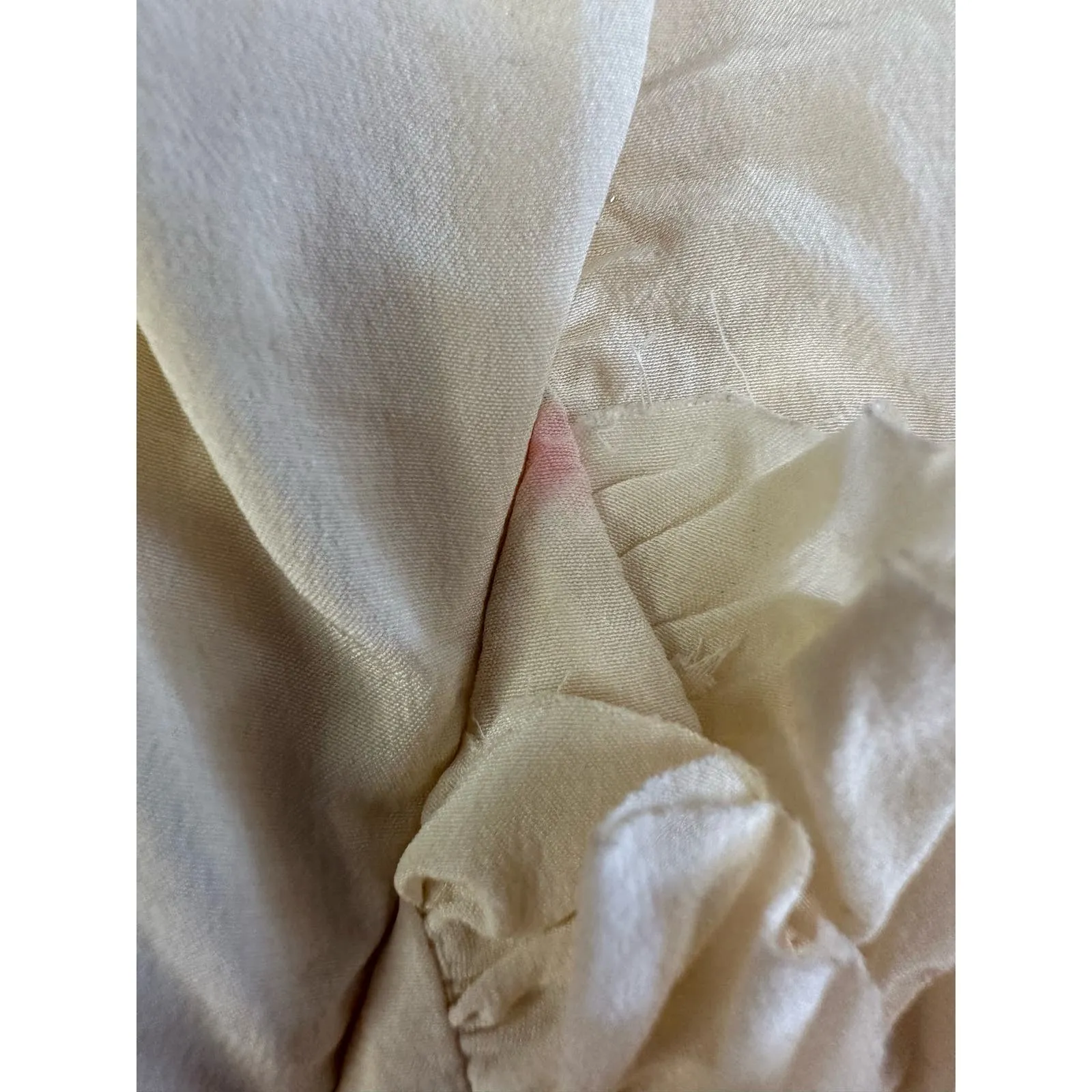 BCBG MAXAZRIA Woven 100% Silk Ruffled‎ Dress in color Chalk Size XS - Image 11