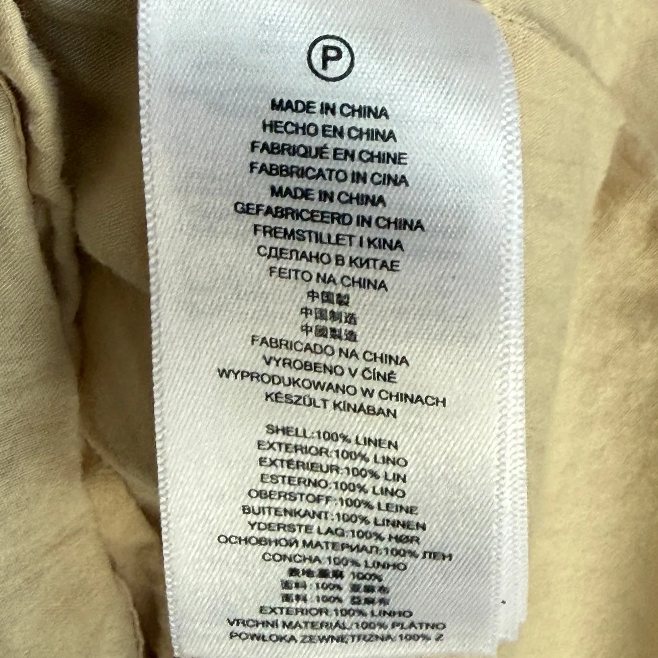 Michael Kors Sz 6 Linen Mini Dress Beige Tan Neutral Natural Fiber Small - Image 7