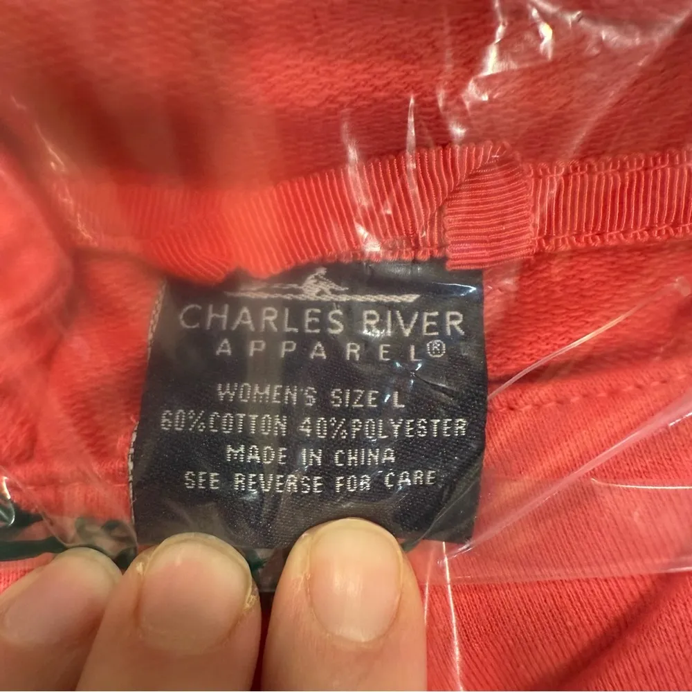 Charles River Apparel Women’s Falmouth Pullover- Salmon- Size Large- NWT - Image 6