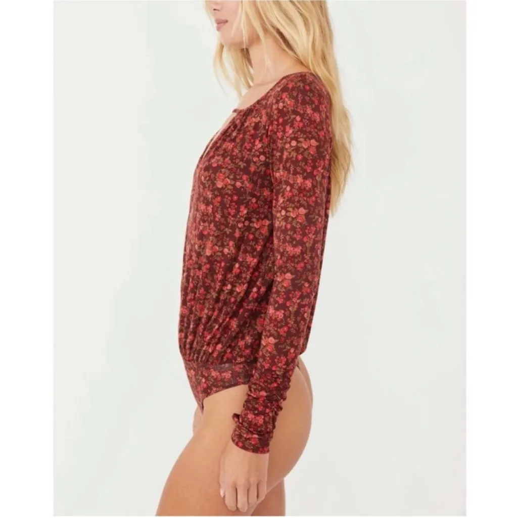 NWT! Free People Kaya Printed Floral Bodysuit - Image 6