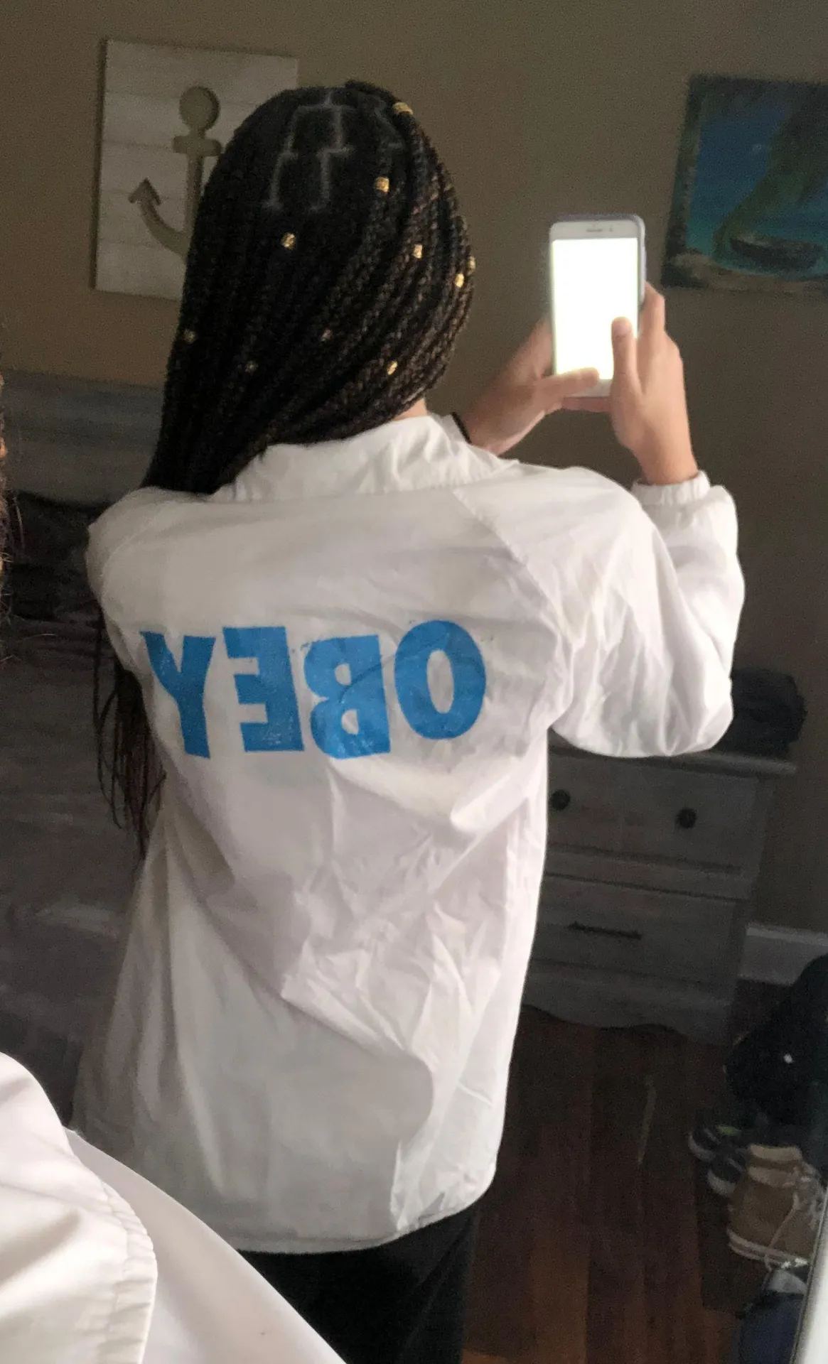 Obey button up windbreaker - Image 3