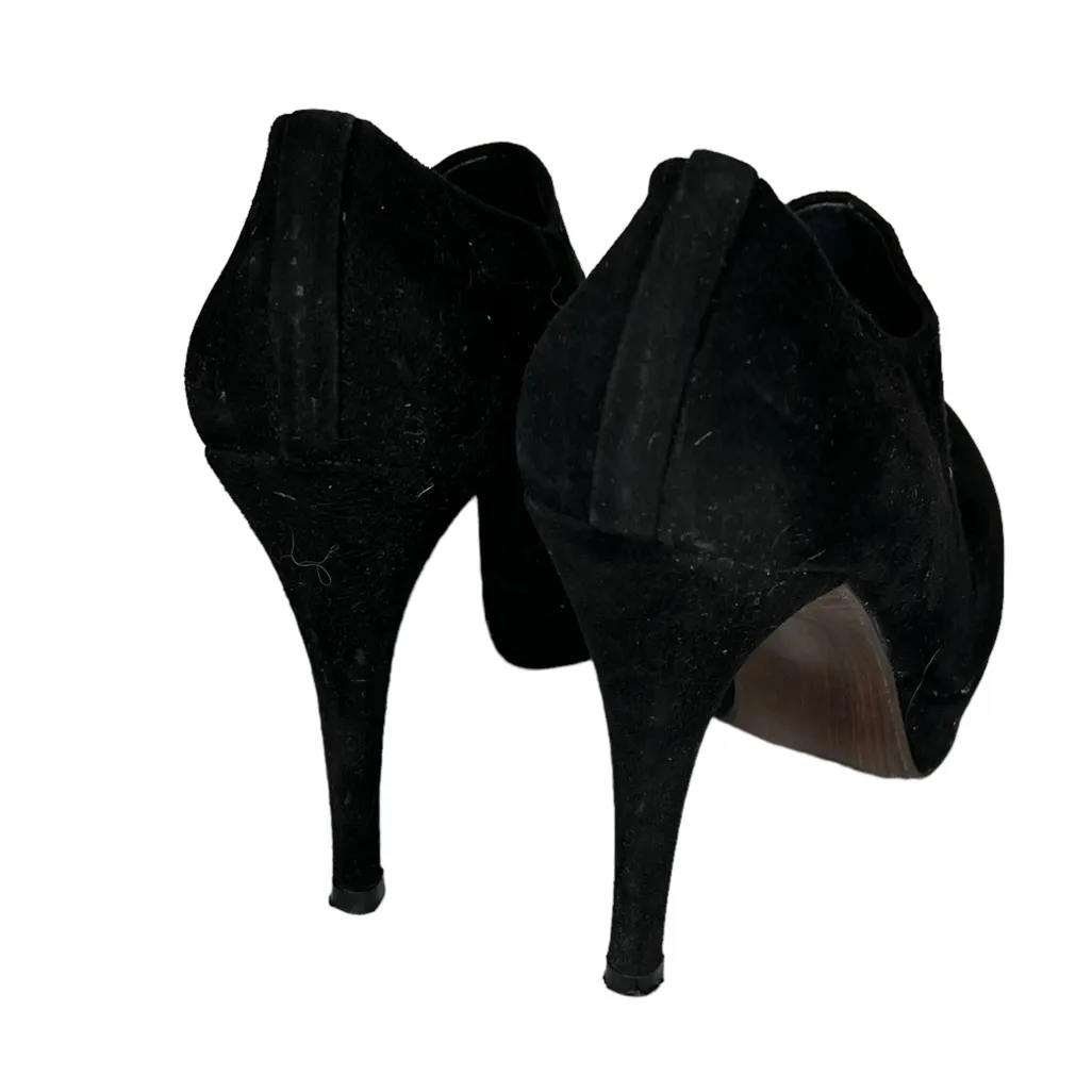 Stuart‎ Weitzman Black Suede Bootie Heels - Image 5