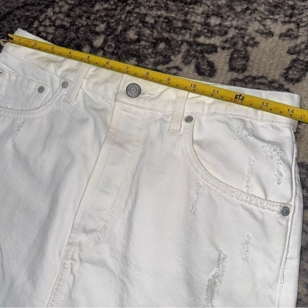 Boyish by Her Los Angeles LA Denim Size 27 White Royal Wedding Corey Jean Skirt - Image 12