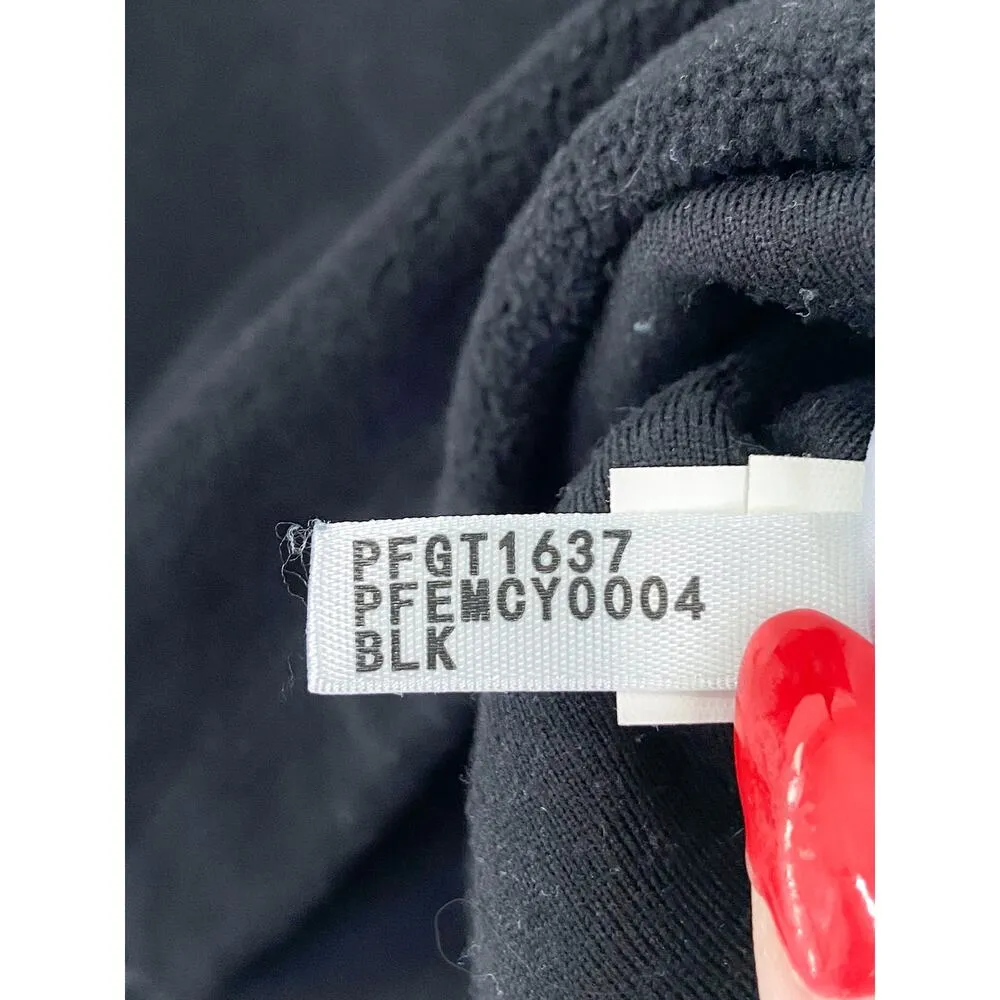 Calvin Klein Performance Black Fleece Cropped Athletic Jacket Medium Quarter Zip - Image 8