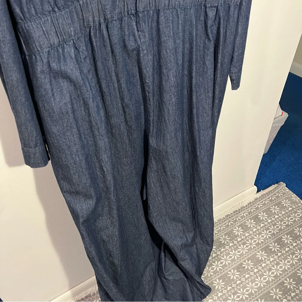 New Lane Bryant Wide Leg Jumpsuit With Cut Out & Pockets Size 28‎ Plus - Image 14