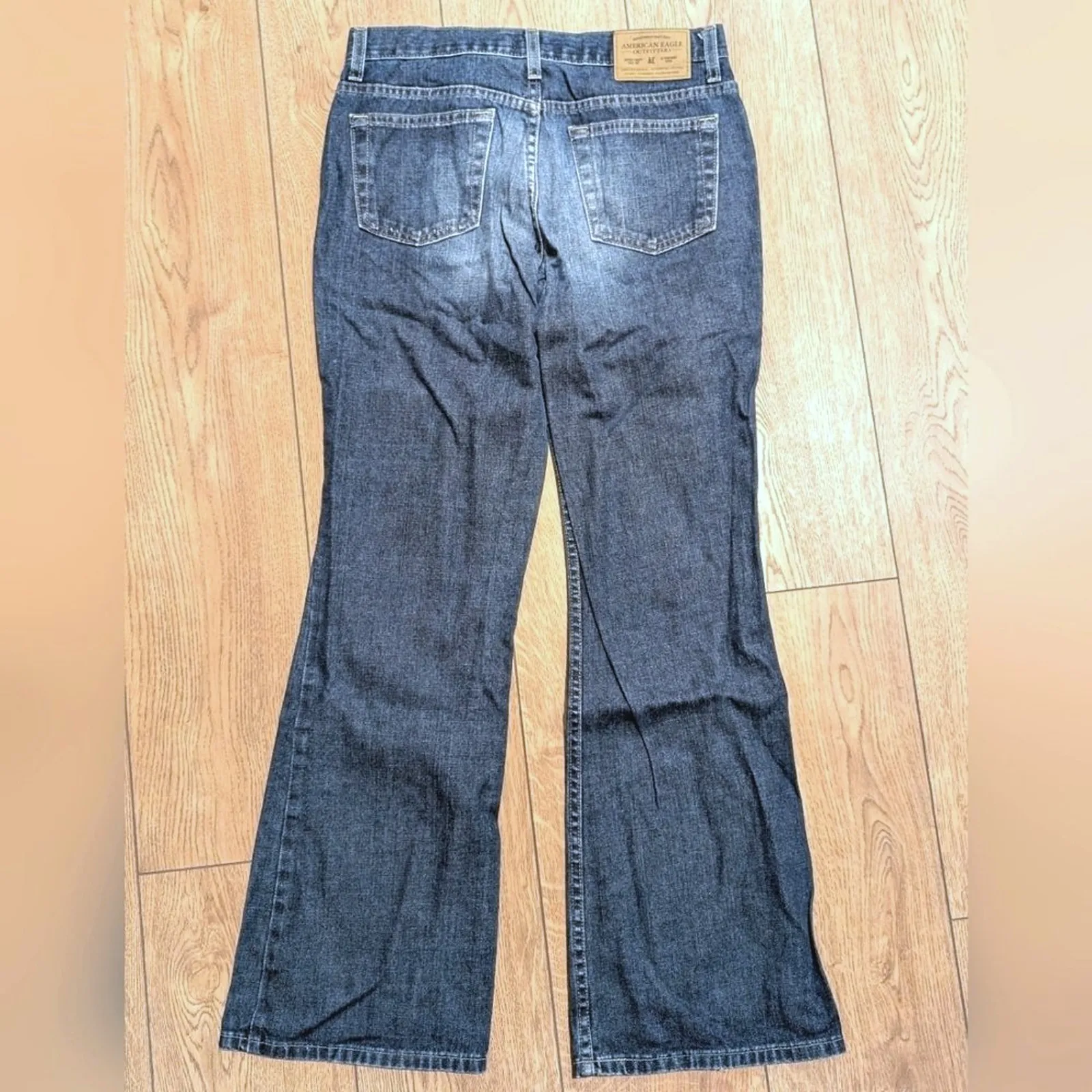 AE American Jeans 8 Faded Denim Wash Bootcut Flare Boot Leg Vintage Y2K 2000s - Image 4