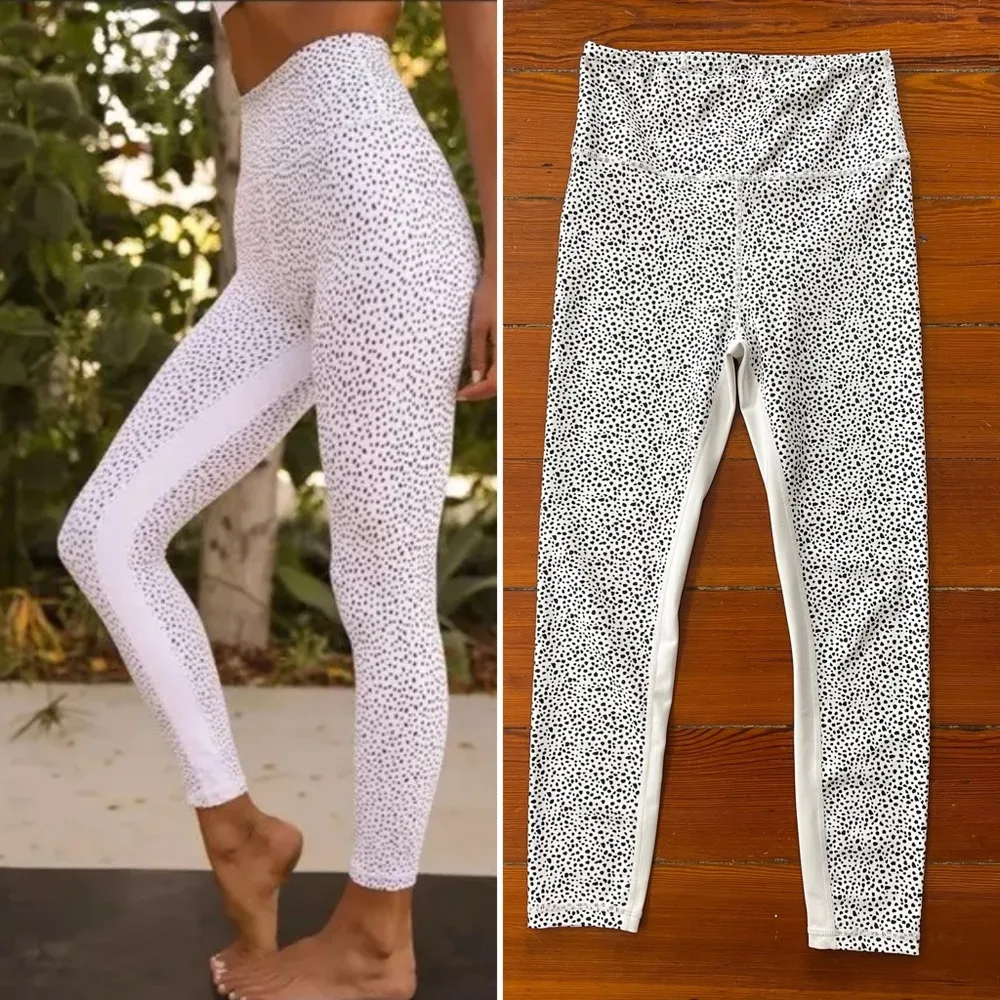 Allfenix Anthropologie Montana Black & White High Ankle Leggings - Image 3