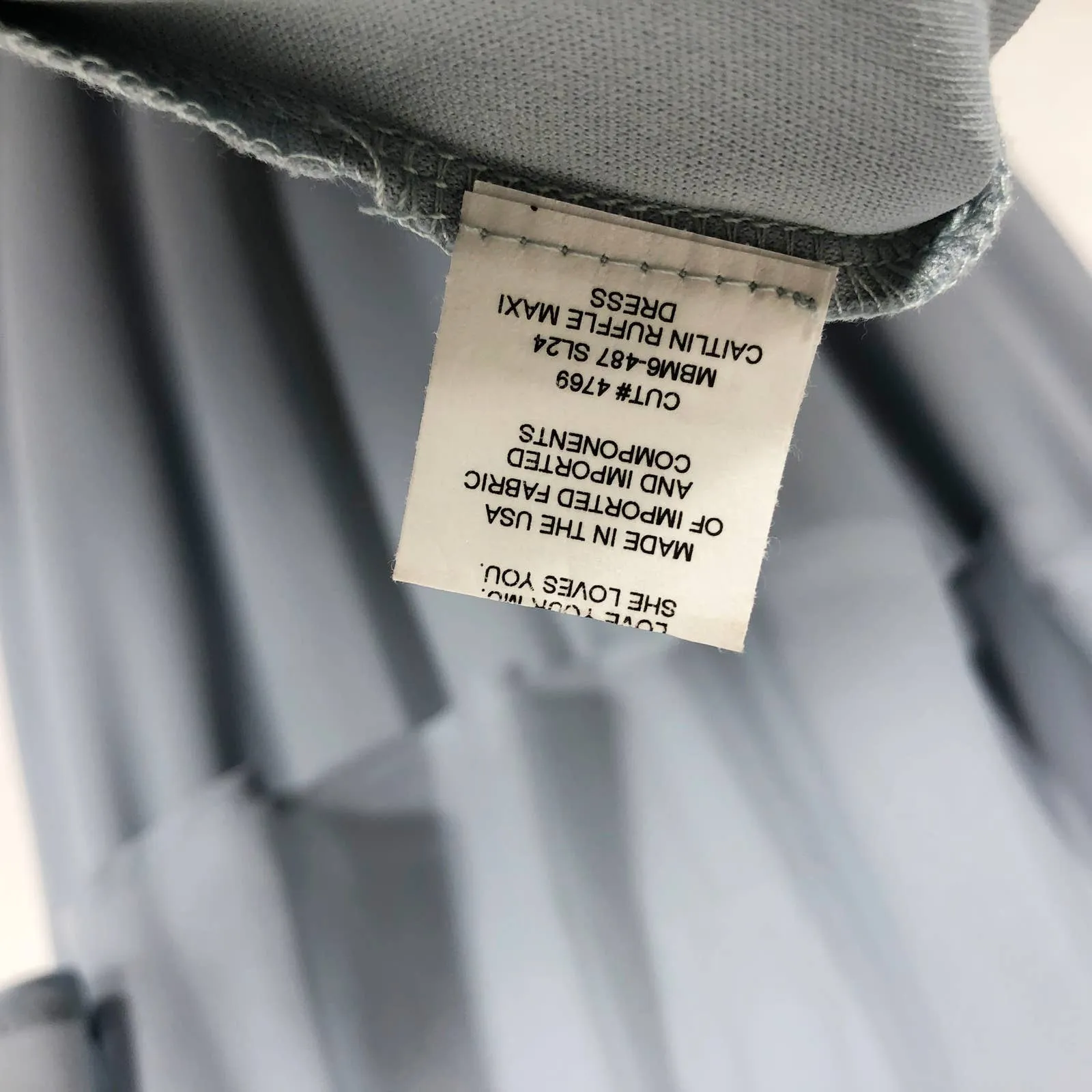 Show Me Your Mumu XS‎ Dress Caitlin Ruffle Floor Length Maxi Cold Shoulder 772 - Image 9