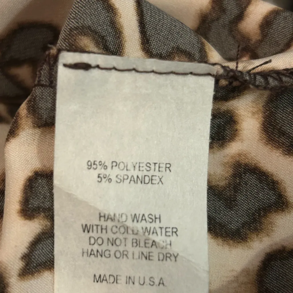 Leopard Silky Top – By Together + Collection | Women’s M 🐆 - Image 11