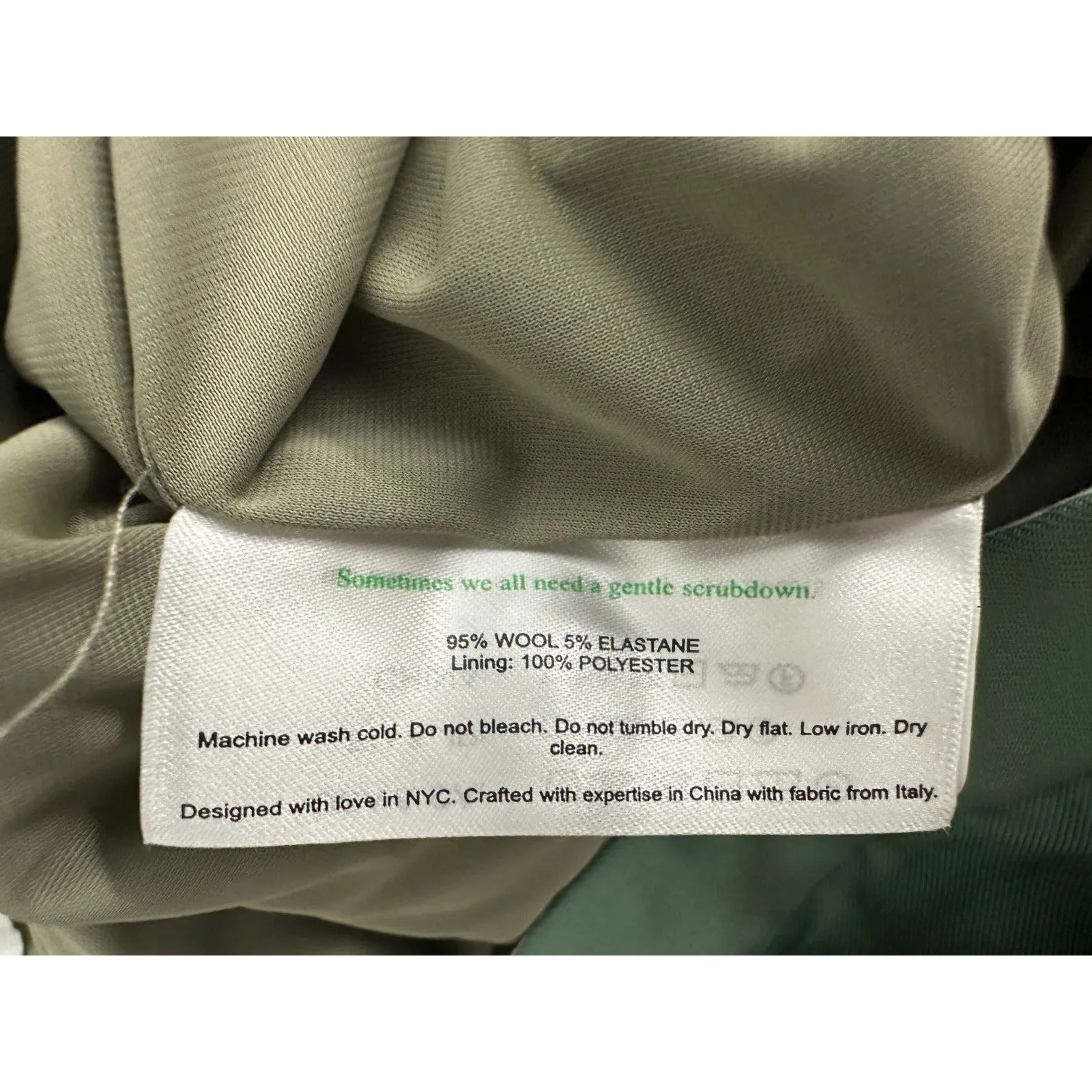 M.M. Lafleur The Smith Straight Trouser Washable Wool Twill Parisian Green 14 - Image 7