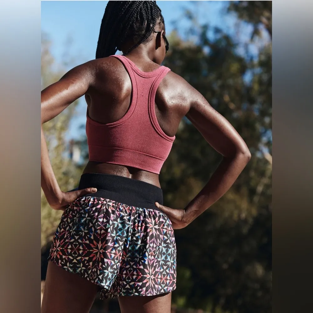 Free People FP Movement Carpe Diem Printed Shorts NWT Black - Image 2